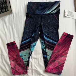Lululemon Athletica Black and Pink Gradient Leggings